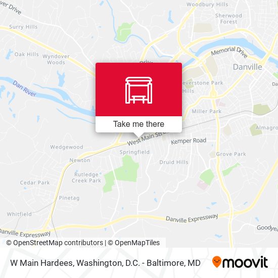 Mapa de W Main Hardees