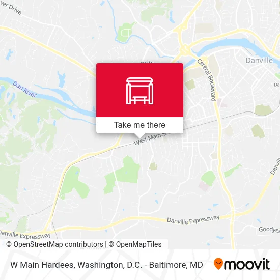 W Main Hardees map