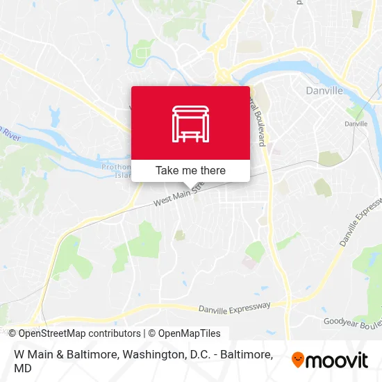 W Main & Baltimore map