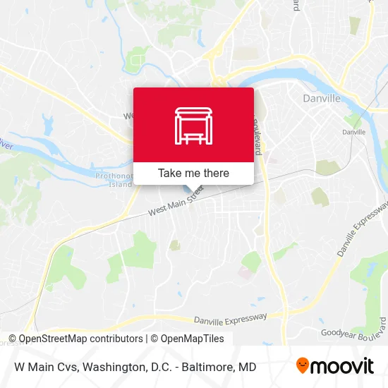 W Main Cvs map