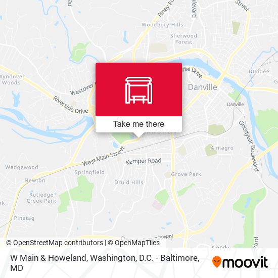 W Main & Howeland map