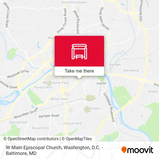 W Main Episcopal Church map