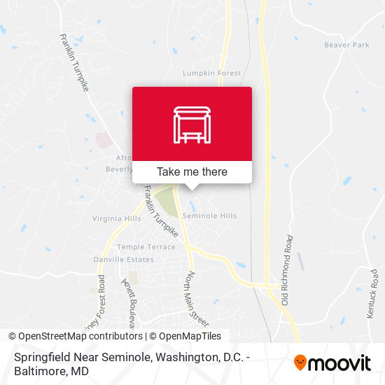 Mapa de Springfield Near Seminole