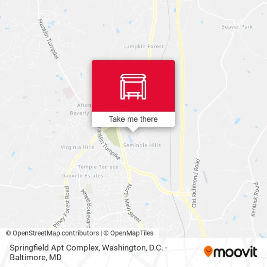 Springfield Apt Complex map