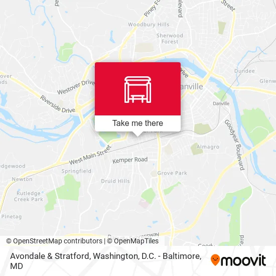 Avondale & Stratford map