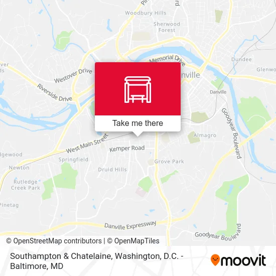 Southampton & Chatelaine map