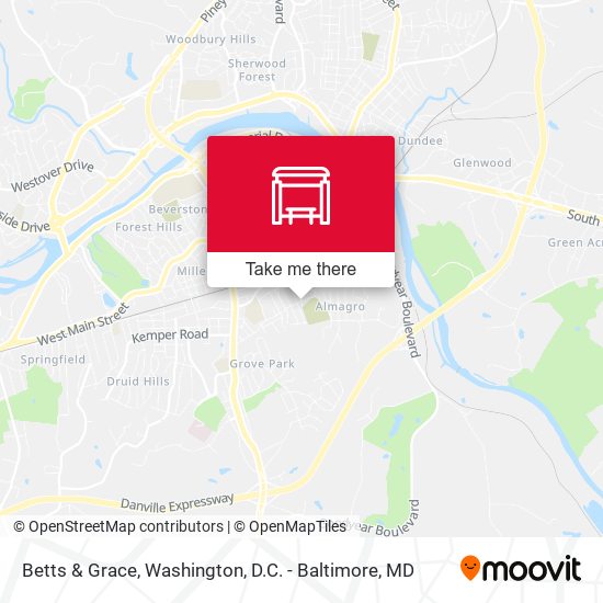 Betts & Grace map