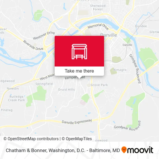 Chatham & Bonner map