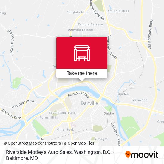 Riverside Motley's Auto Sales map