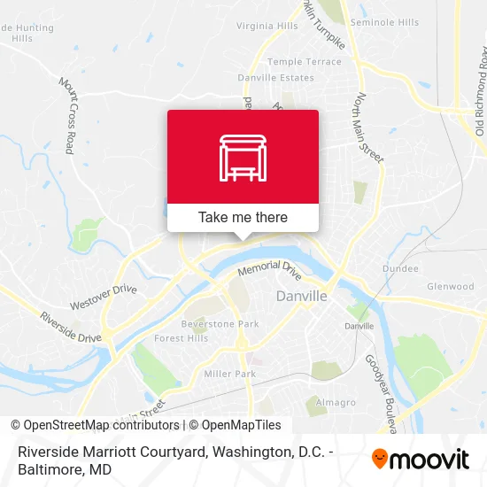 Mapa de Riverside Marriott Courtyard