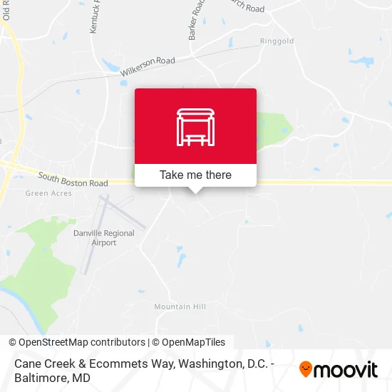 Cane Creek & Ecommets Way map