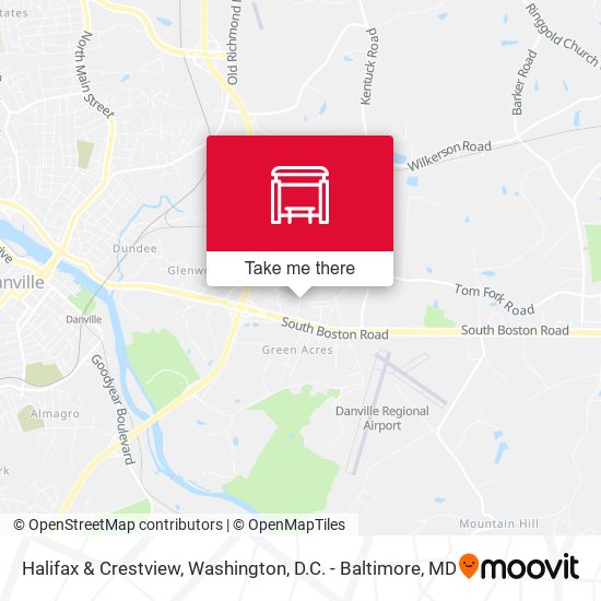 Halifax & Crestview map