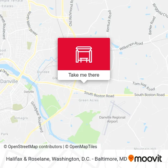 Halifax & Roselane map