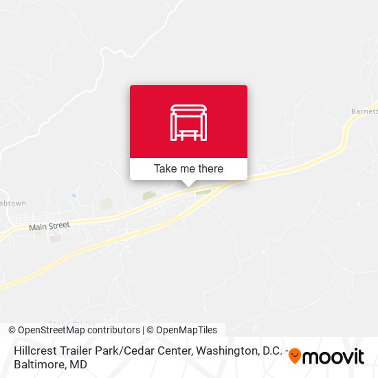 Mapa de Hillcrest Trailer Park / Cedar Center