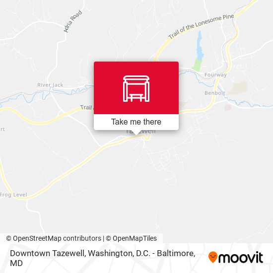 Downtown Tazewell map