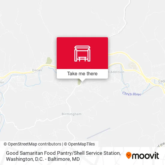 Good Samaritan Food Pantry / Shell Service Station map