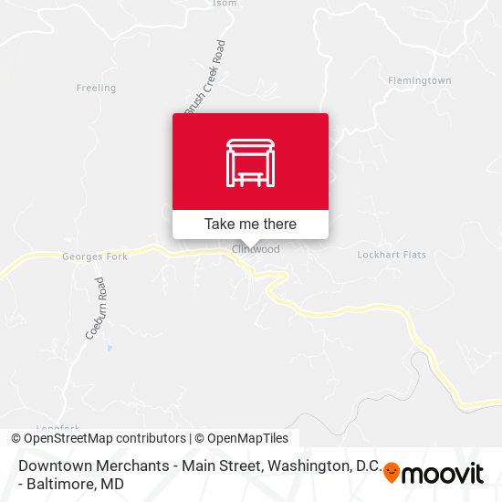 Downtown Merchants - Main Street map