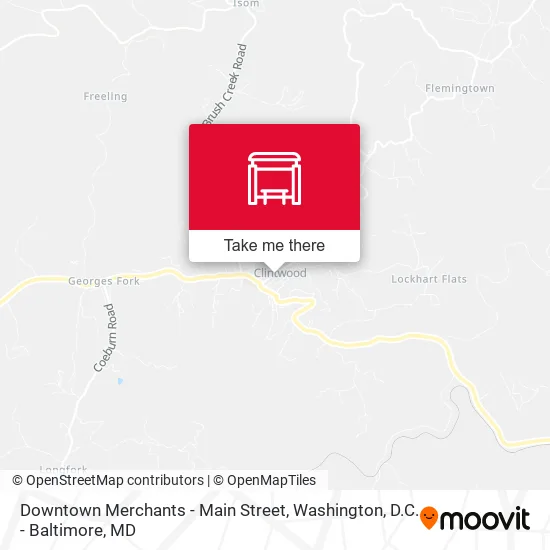 Downtown Merchants - Main Street map