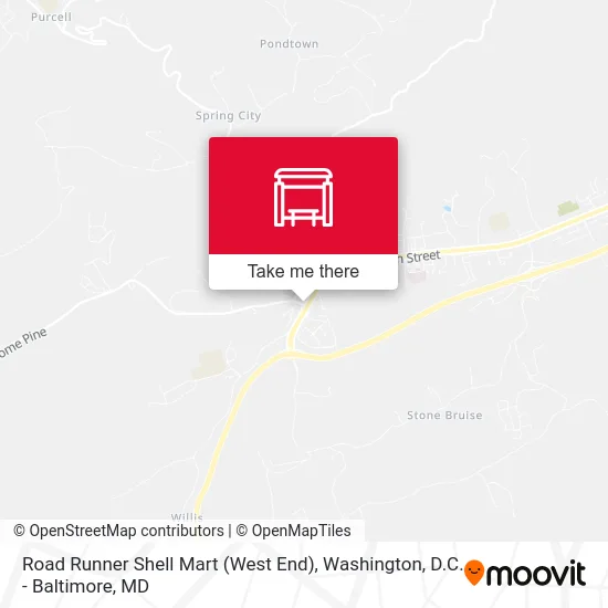 Road Runner Shell Mart (West End) map