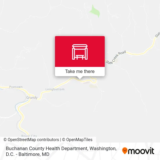 Buchanan County Health Department map