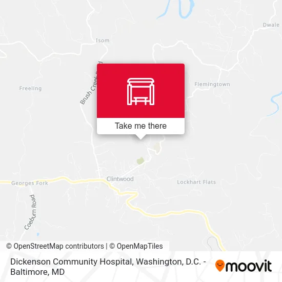 Dickenson Community Hospital map