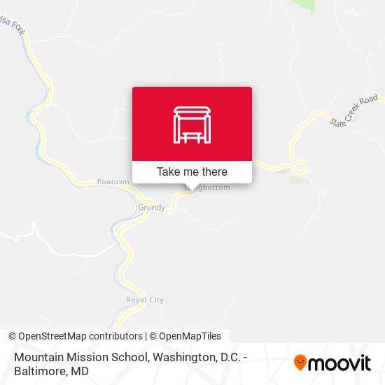 Mountain Mission School map