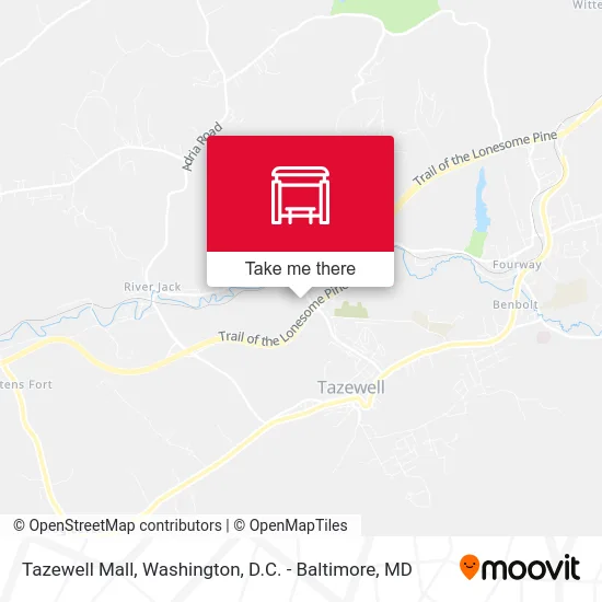 Tazewell Mall map