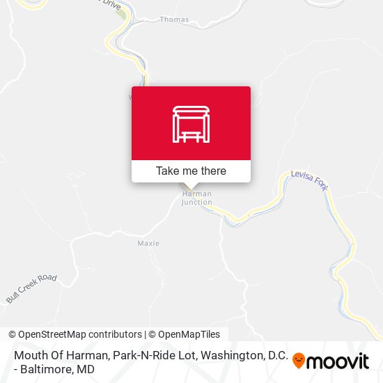 Mouth Of Harman, Park-N-Ride Lot map