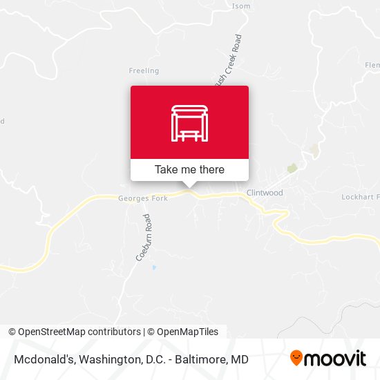 Mcdonald's map