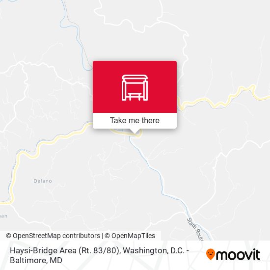 Mapa de Haysi-Bridge Area (Rt. 83/80)