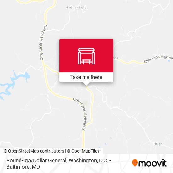 Pound-Iga/Dollar General map