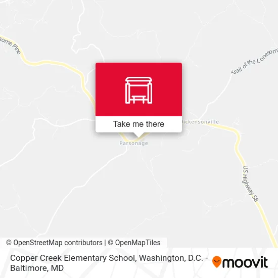 Copper Creek Elementary School map