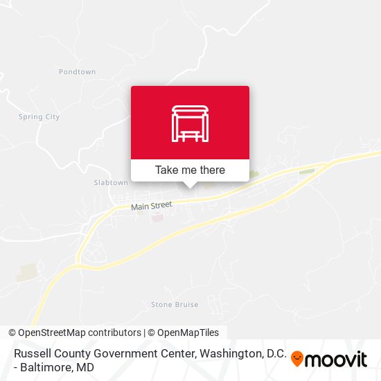 Russell County Government Center map