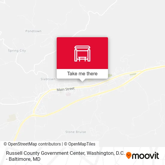 Russell County Government Center map