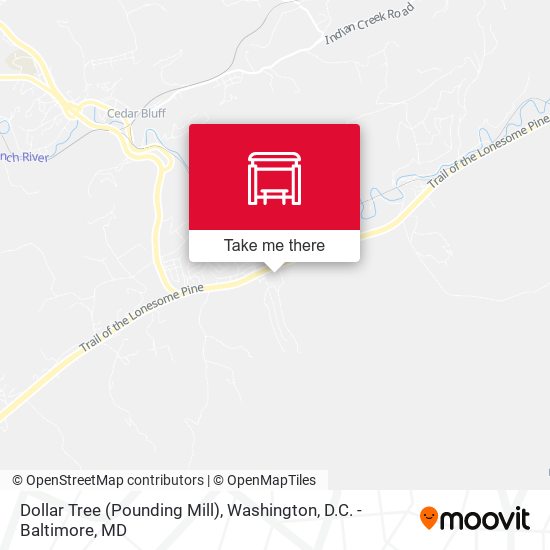 Dollar Tree (Pounding Mill) map