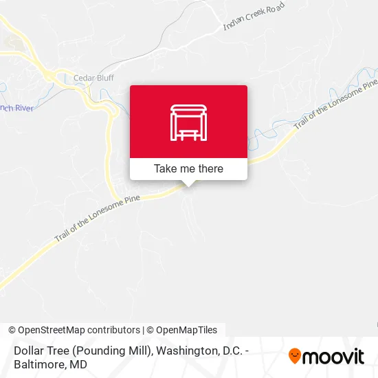 Dollar Tree (Pounding Mill) map