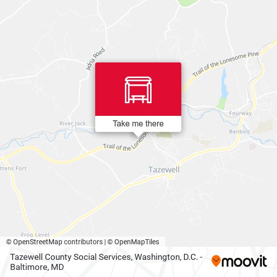 Tazewell County Social Services map