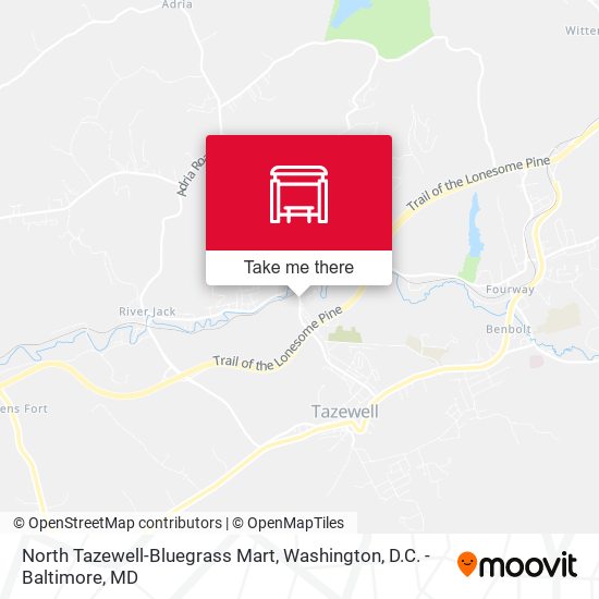 Mapa de North Tazewell-Bluegrass Mart