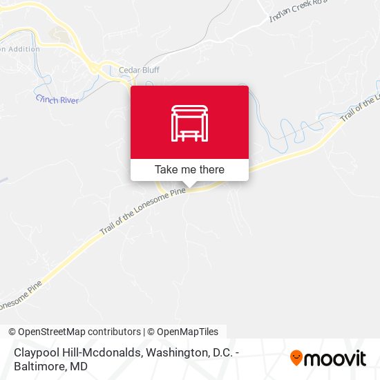 Mapa de Claypool Hill-Mcdonalds