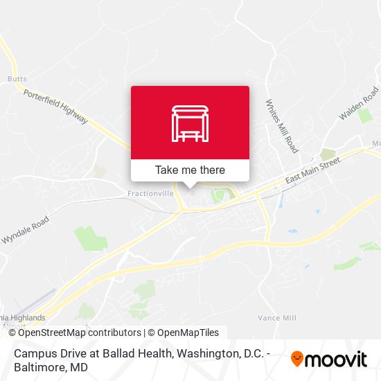 Mapa de Campus Drive at Ballad Health