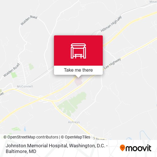 Johnston Memorial Hospital map