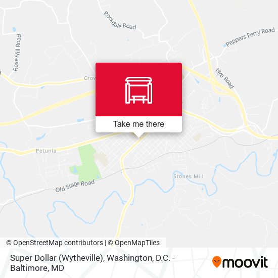 Super Dollar (Wytheville) map