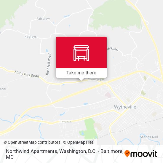 Northwind Apartments map