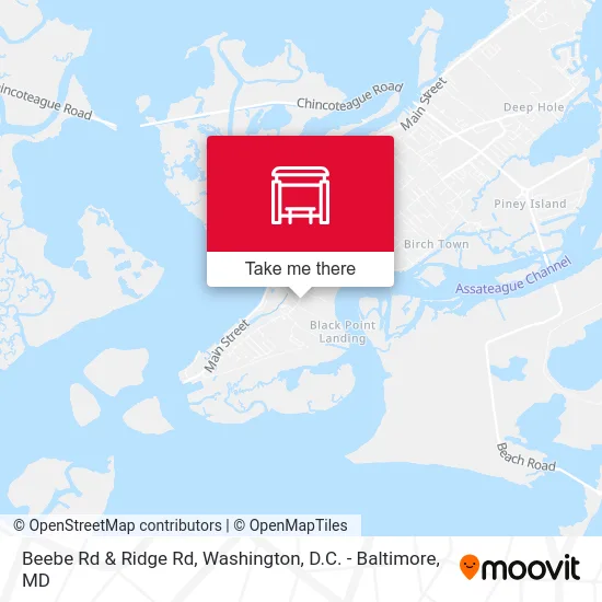 Beebe Rd & Ridge Rd map