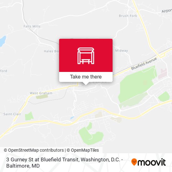 Mapa de 3 Gurney St at Bluefield Transit