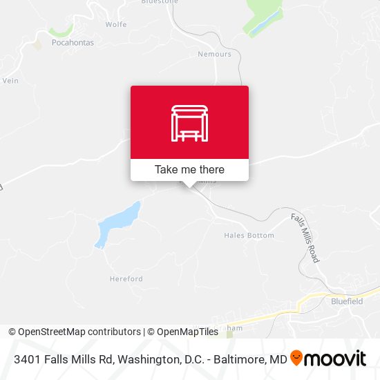 3401 Falls Mills Rd map