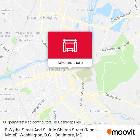 E Wythe Street And S Little Church Street (Kings Motel) map