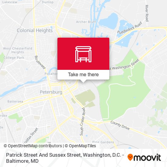 Patrick Street And Sussex Street map