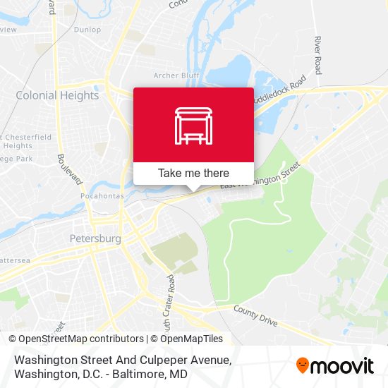 Washington Street And Culpeper Avenue map