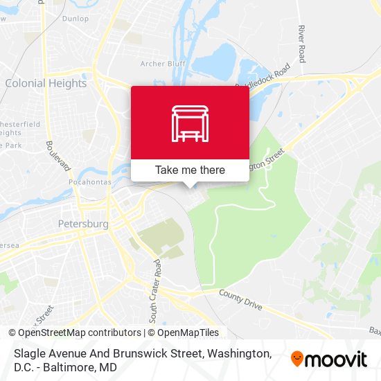 Mapa de Slagle Avenue And Brunswick Street